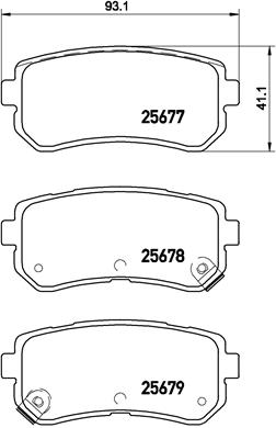A.B.S. P 30 068 BREMBO Bremsbelagsatz, Scheibenbremse